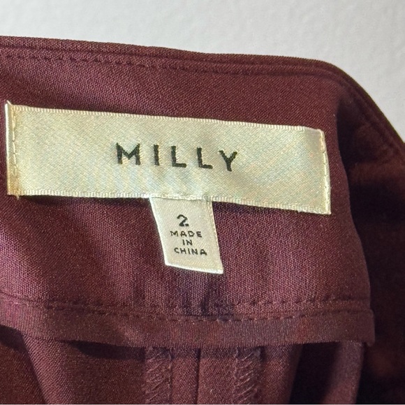 Milly Hayden High Waist Side Stripe Pintuck Pants 2 - Picture 8 of 9